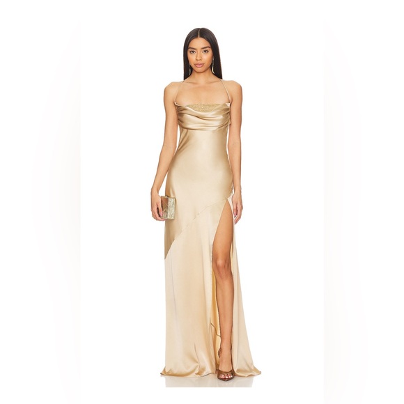 Retrofete Emery Dress in Nude - Picture 2 of 8